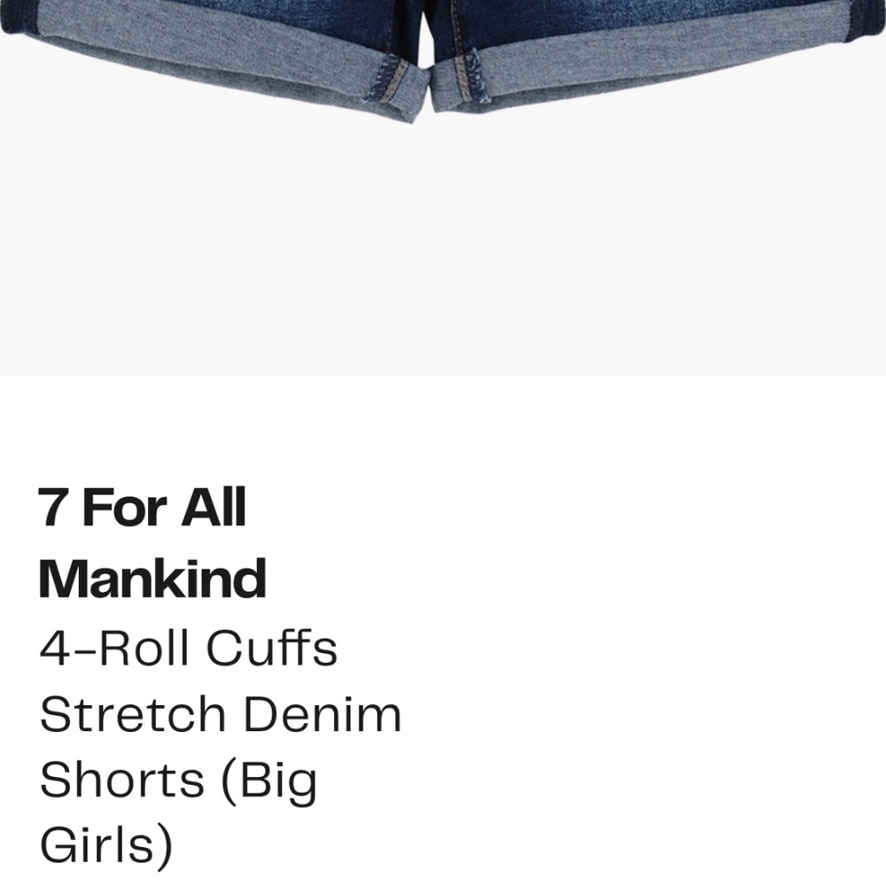 7 for all mankind girls shorts
